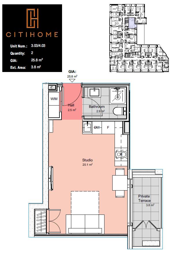 Image of Apartment - 1 Bathrooms for Rental in CitiHome-Gibraltar, Image 4